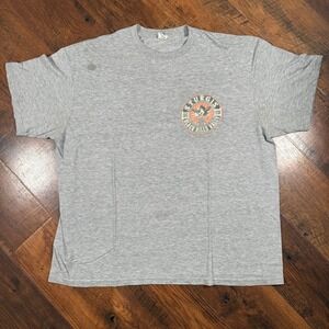 Distressed Sturgis Black Hills Rally 76th Anniversary Slub T-Shirt Gray Mens XL